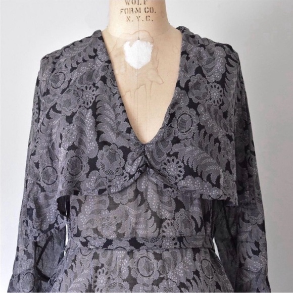 1930s Dodsworth Paisley Silk Dress - Picture 6 of 14